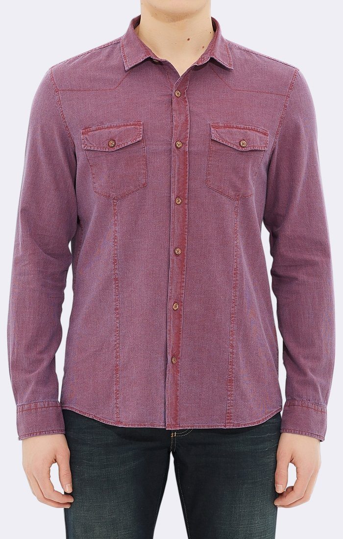 DOUBLE POCKET SHIRT - CARDINAL - Mavi Jeans