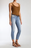 SERENA ANKLE SUPER SKINNY  IN SUMMER RIPPED TRIBECA - Mavi Jeans