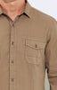 FOLDED SLEEVE SHIRT - WALNUT - Mavi Jeans