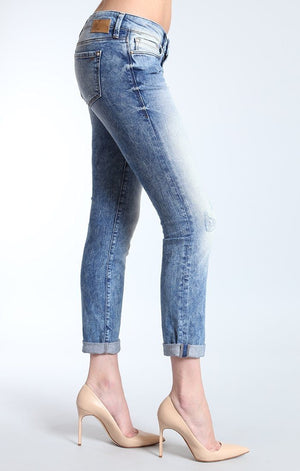 EMMA SLIM BOYFRIEND IN LT BLUE VINTAGE - Mavi Jeans