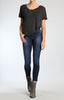 ALEXA ANKLE SKINNY  IN DARK BRUSHED SHANTI - Mavi Jeans