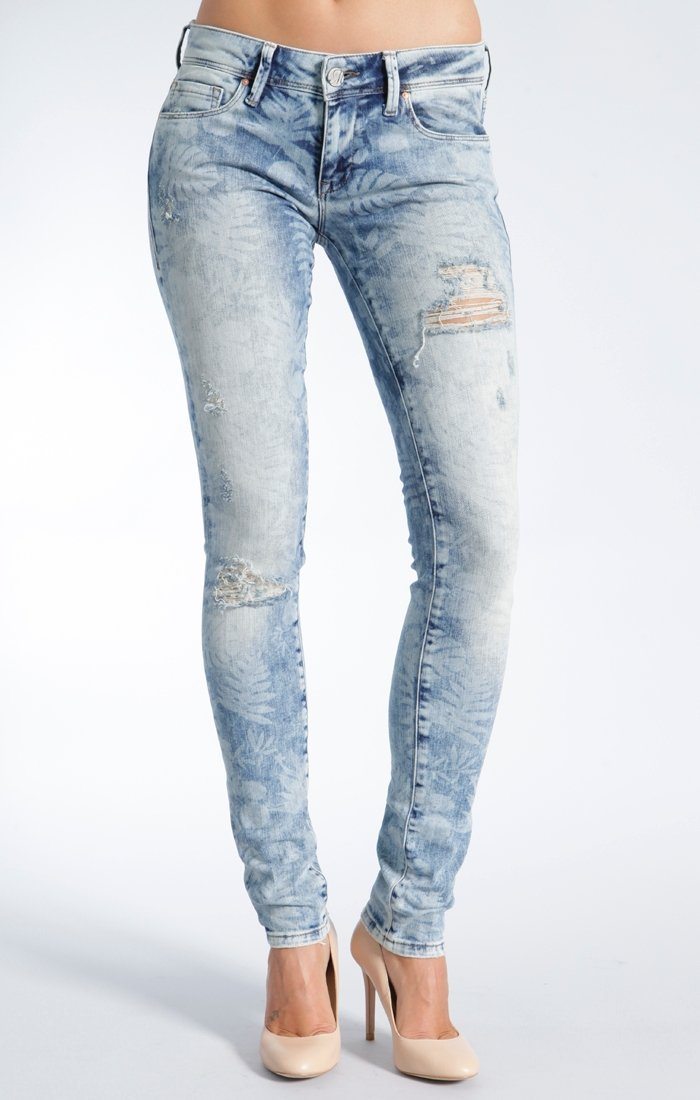 ALEXA SKINNY IN HAWAII LASER ARTIST VINTAGE - Mavi Jeans