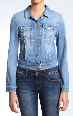 SAMANTHA JACKET IN LT CLOUD PORTLAND - Mavi Jeans