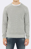 CREW NECK SWEATER  GREY MELANGE - Mavi Jeans