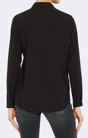 PINTUCK SHIRT - BLACK - Mavi Jeans