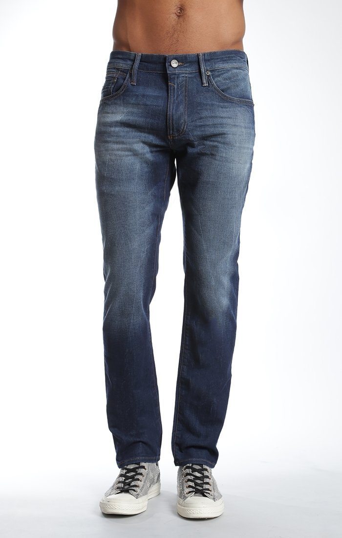 JAKE SLIM LEG IN INDIGO COATED WHITE EDGE - Mavi Jeans