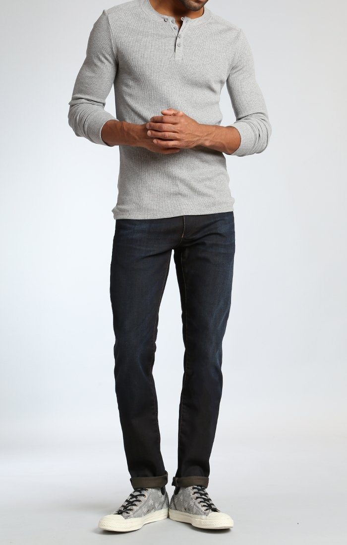 JAKE SLIM LEG IN DEEP EARTH WHITE EDGE - Mavi Jeans