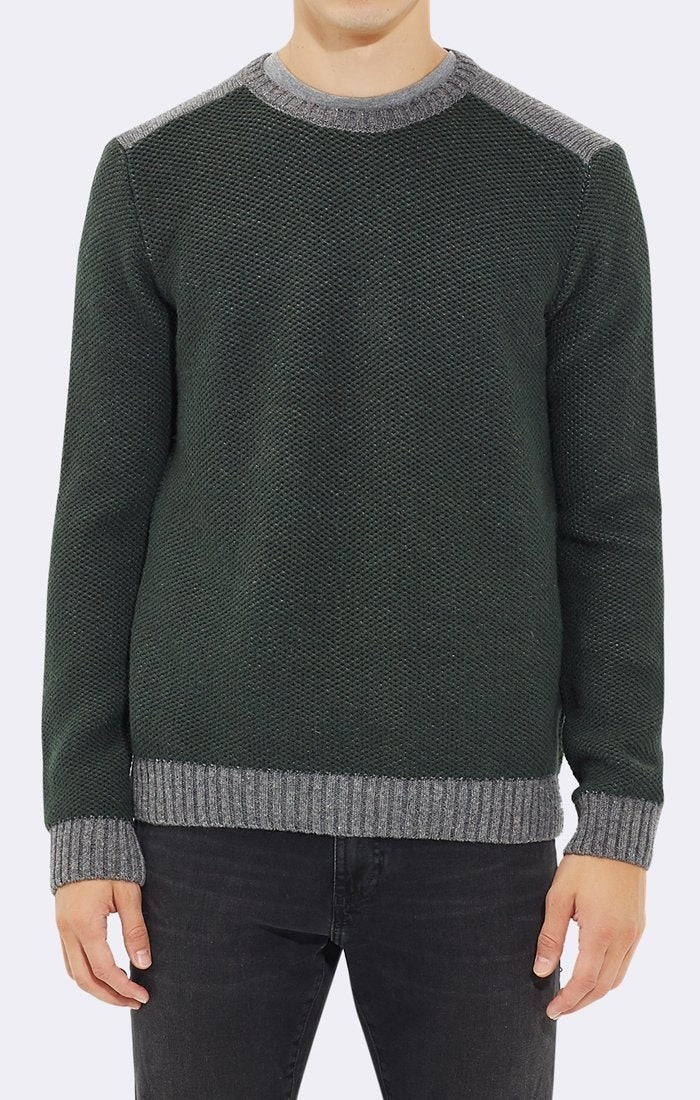 COLOR BLOCK CREWNECK SWEATER - Mavi Jeans