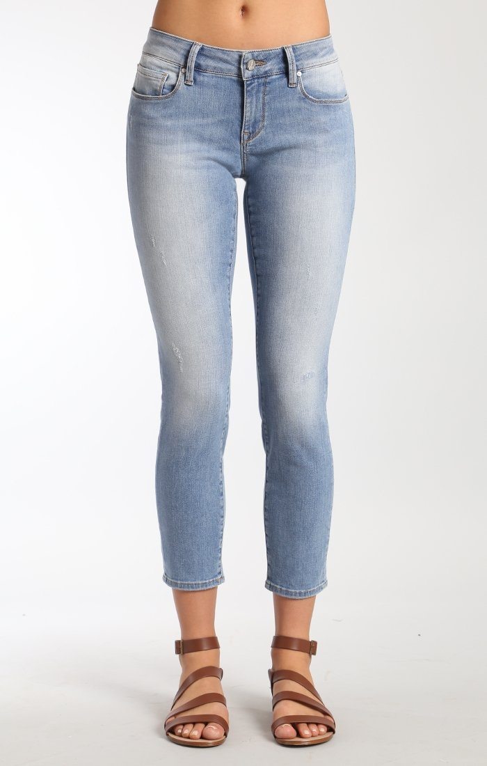 SERENA ANKLE SUPER SKINNY  IN SUMMER RIPPED TRIBECA - Mavi Jeans