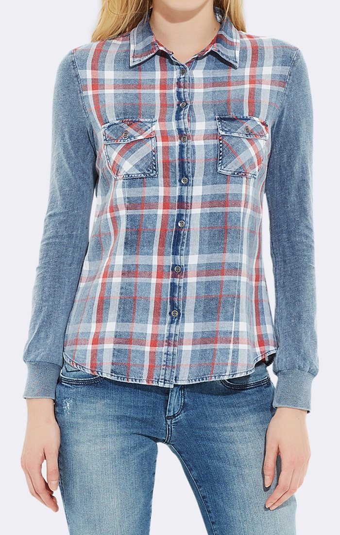 INDIGO PLAID SHIRT - Mavi Jeans