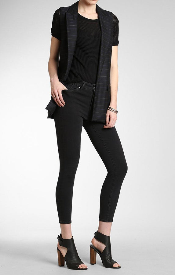 TESS SUPER SKINNY IN DARK SMOKE INDIGO MOVE - Mavi Jeans