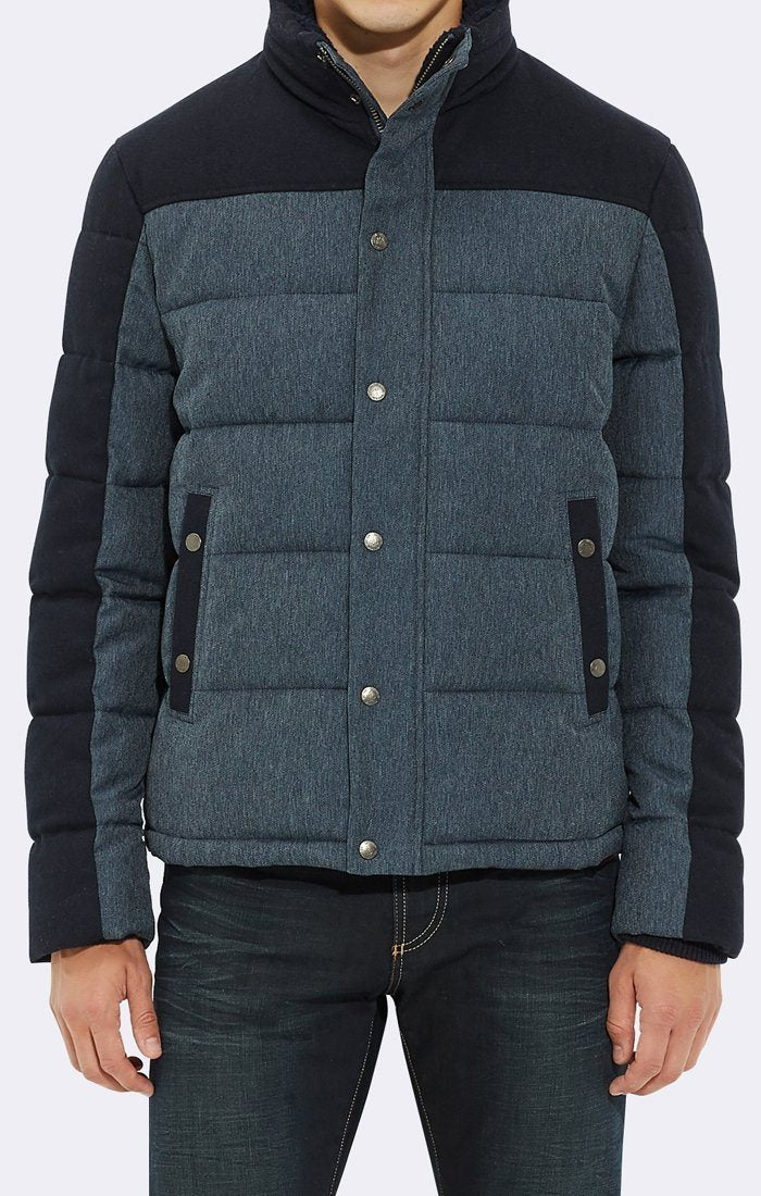 STAND UP COLLAR QUILTED JACKET - Mavi Jeans