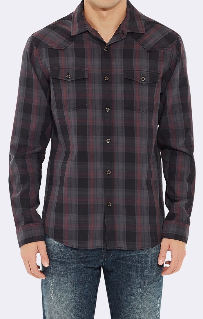 BRUSHED PLAID SHIRT - Mavi Jeans