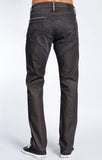 JAKE SLIM LEG IN COATED BROWN ITALY WHITE EDGE - Mavi Jeans