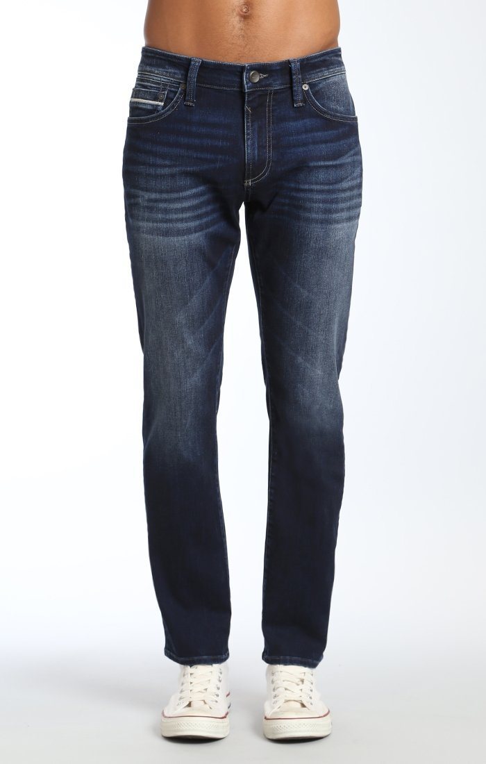 MARCUS SLIM STRAIGHT LEG IN DEEP I-CORE WHITE EDGE - Mavi Jeans