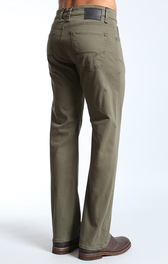 ZACH STRAIGHT LEG IN OLIVE TWILL - Mavi Jeans