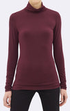 TURTLE NECK TOP - WINE - Mavi Jeans