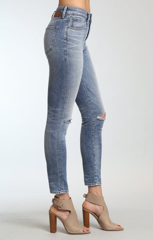 LUCY SUPER SKINNY IN FOGGY RIPPED VINTAGE - Mavi Jeans