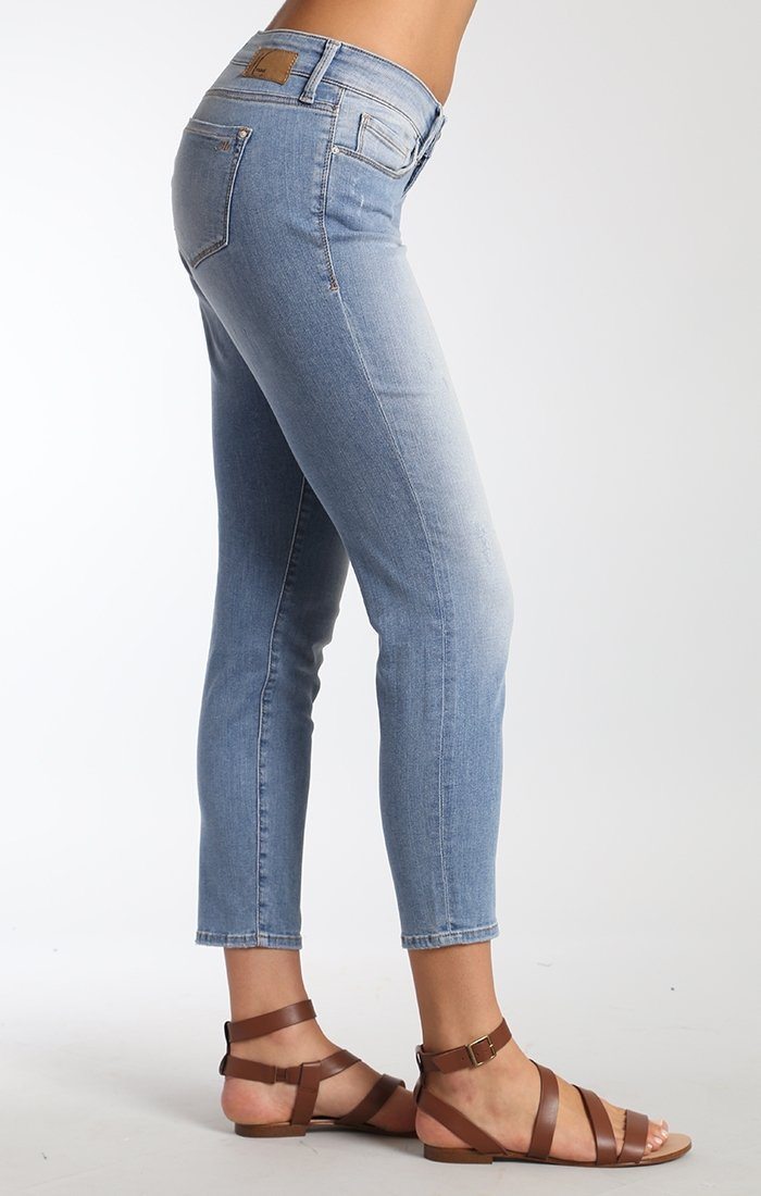 SERENA ANKLE SUPER SKINNY  IN SUMMER RIPPED TRIBECA - Mavi Jeans