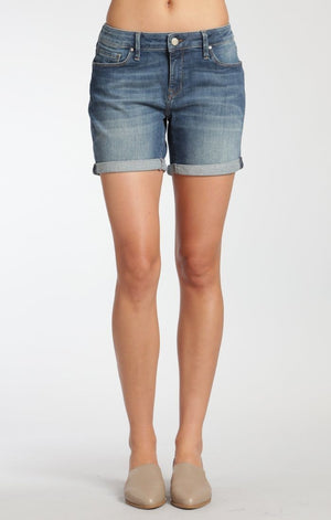 PIXIE SHORTS IN USED GREEN TRIBECA - Mavi Jeans