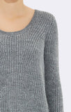 DEEP NECK KNIT PULLOVER - Mavi Jeans