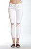 ADRIANA ANKLE SUPER SKINNY  IN WHITE DESTRUCTED TR - Mavi Jeans