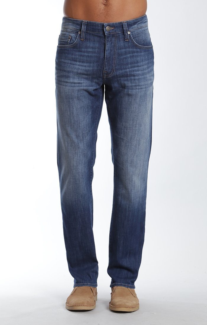 MYLES STRAIGHT LEG IN DARK BRUSHED PORTLAND - Mavi Jeans