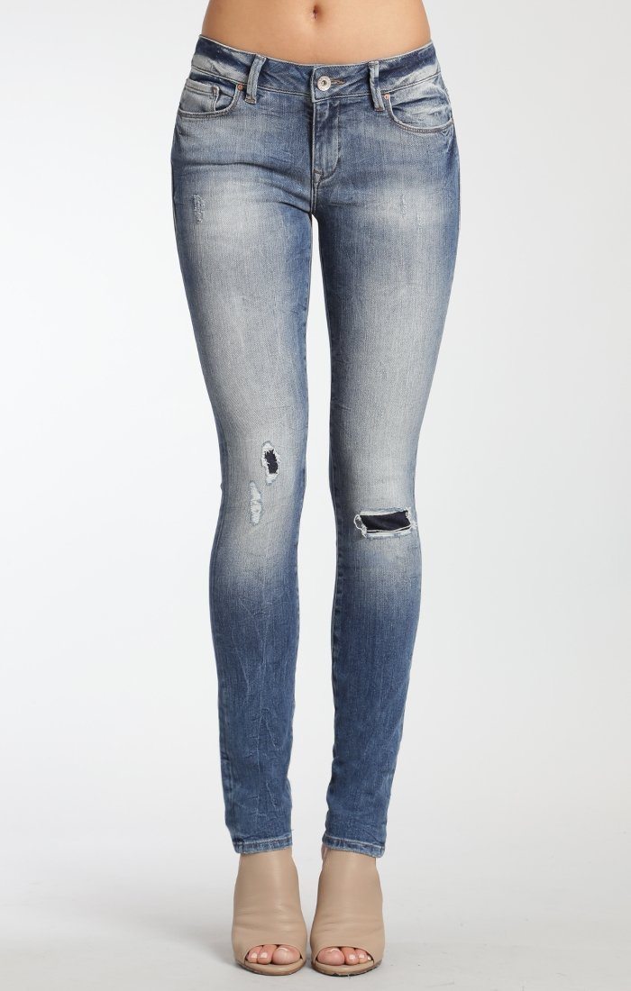 ALEXA SKINNY IN MID PATCHED VINTAGE - Mavi Jeans