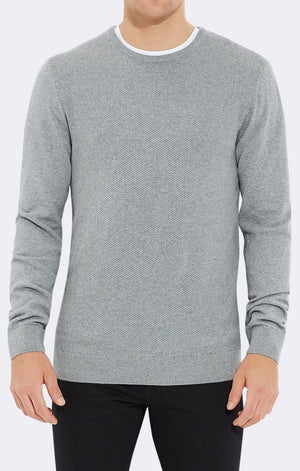 CREW NECK SWEATER GREY - Mavi Jeans