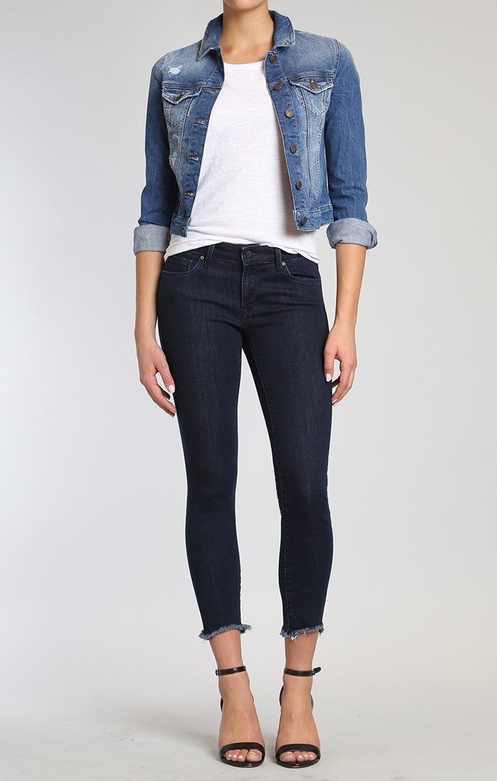 ADRIANA ANKLE SUPER SKINNY  IN RINSE TRIBECA - Mavi Jeans