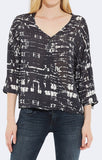 PRINTED CROSSOVER BLOUSE - Mavi Jeans