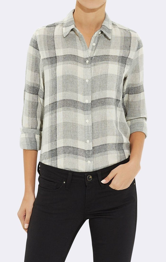 GREY PLAID SHIRT - Mavi Jeans