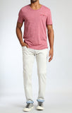 JAKE SLIM LEG IN LT GREY-BLUE REVERSED WHITE EDGE - Mavi Jeans