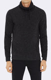 FUNNEL NECK SWEATSHIRT IN BLACK - Mavi Jeans