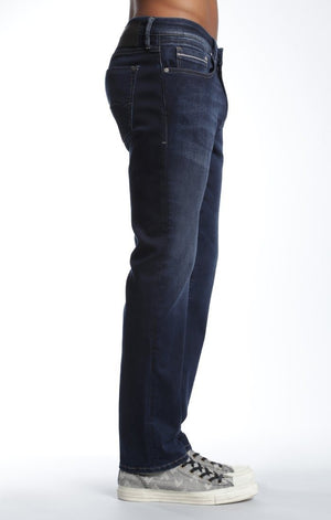 ZACH STRAIGHT LEG IN DEEP ULTRA MOVE WHITE EDGE - Mavi Jeans