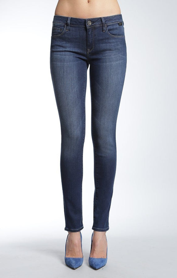 ADRIANA SUPER SKINNY IN DARK GOLD TENCEL - Mavi Jeans