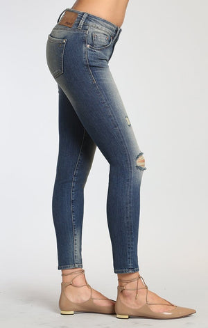 ADRIANA ANKLE SUPER SKINNY IN MID SHADED GLAM VINTAGE - Mavi Jeans