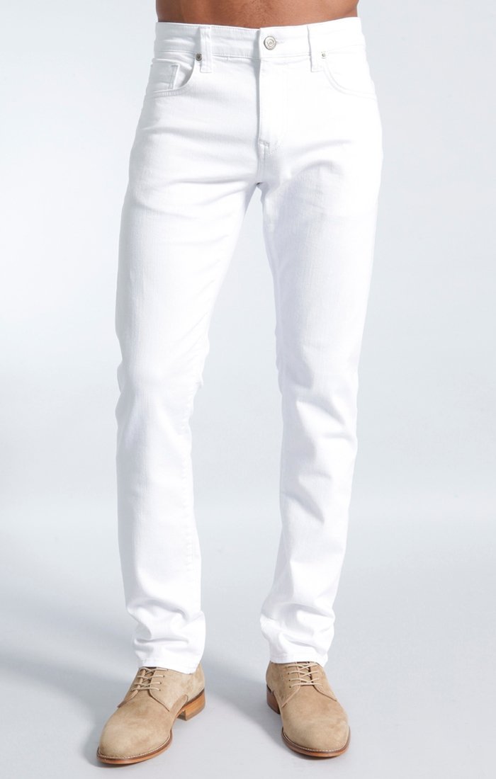 JAKE SLIM LEG IN WHITE OSLO - Mavi Jeans