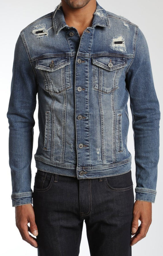 FRANK JACKET IN MID PATCHED - Mavi Jeans