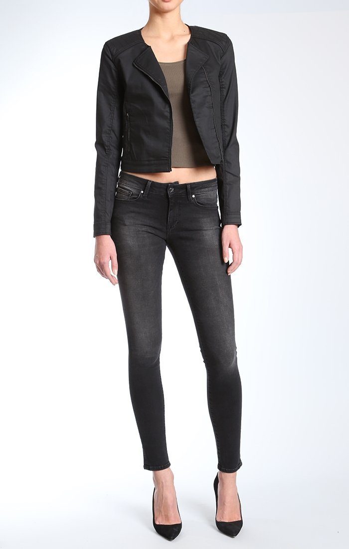 RUBY BLACK COATED - Mavi Jeans