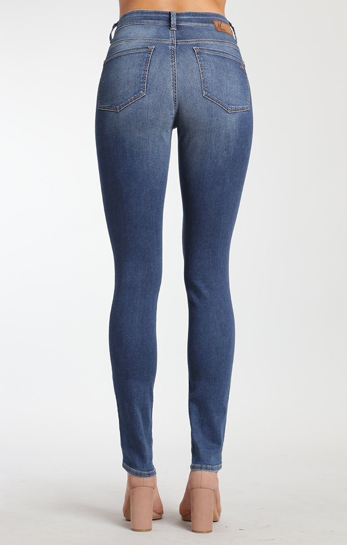 ADRIANA SUPER SKINNY IN MID BRUSHED SHANTI - Mavi Jeans