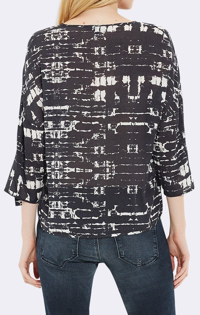 PRINTED CROSSOVER BLOUSE - Mavi Jeans