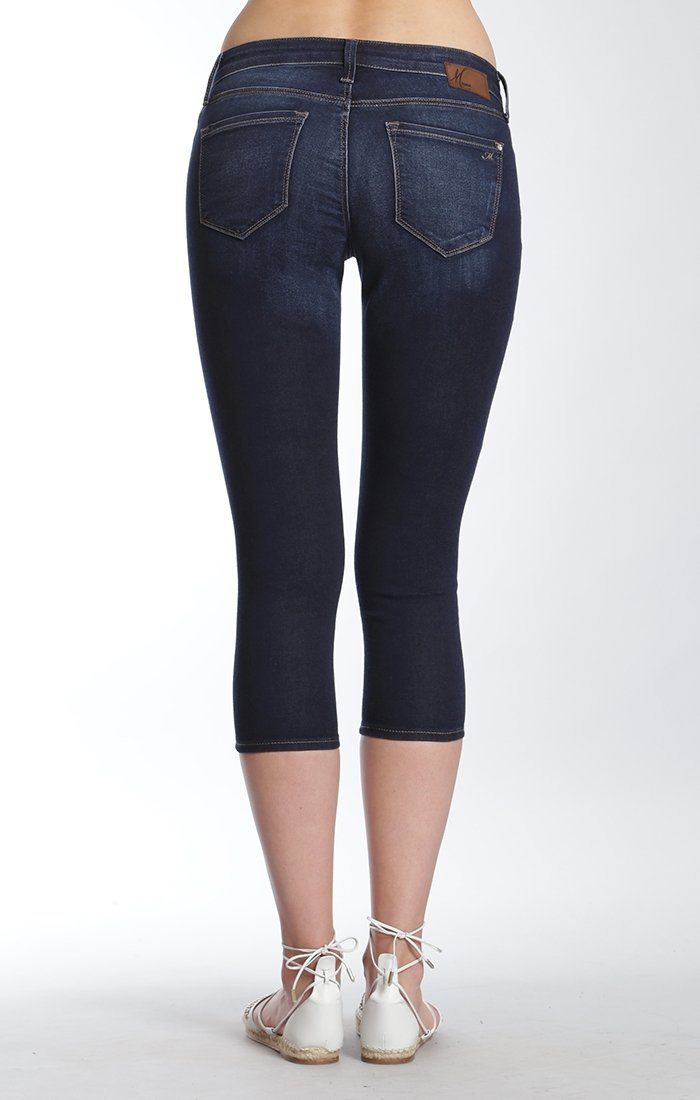 KEIRA SKINNY CAPRI IN DARK BRUSHED SHANTI - Mavi Jeans