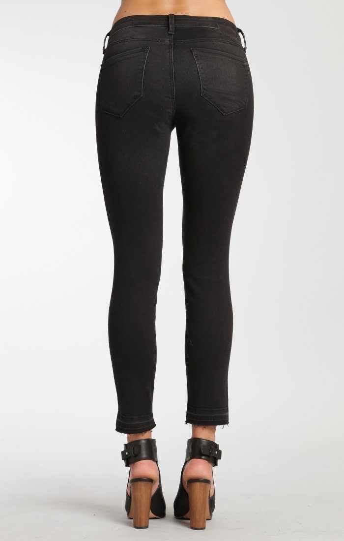 ADRIANA ANKLE SUPER SKINNY  IN BLACK DESTRUCTED TR - Mavi Jeans