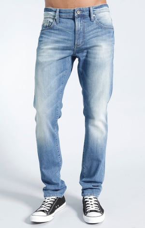 JAKE SLIM STRAIGHT LEG IN MID COOL WHITE EDGE - Mavi Jeans