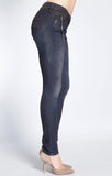 SCARLETT ZIP  SKINNY IN INDIGO COATED - Mavi Jeans