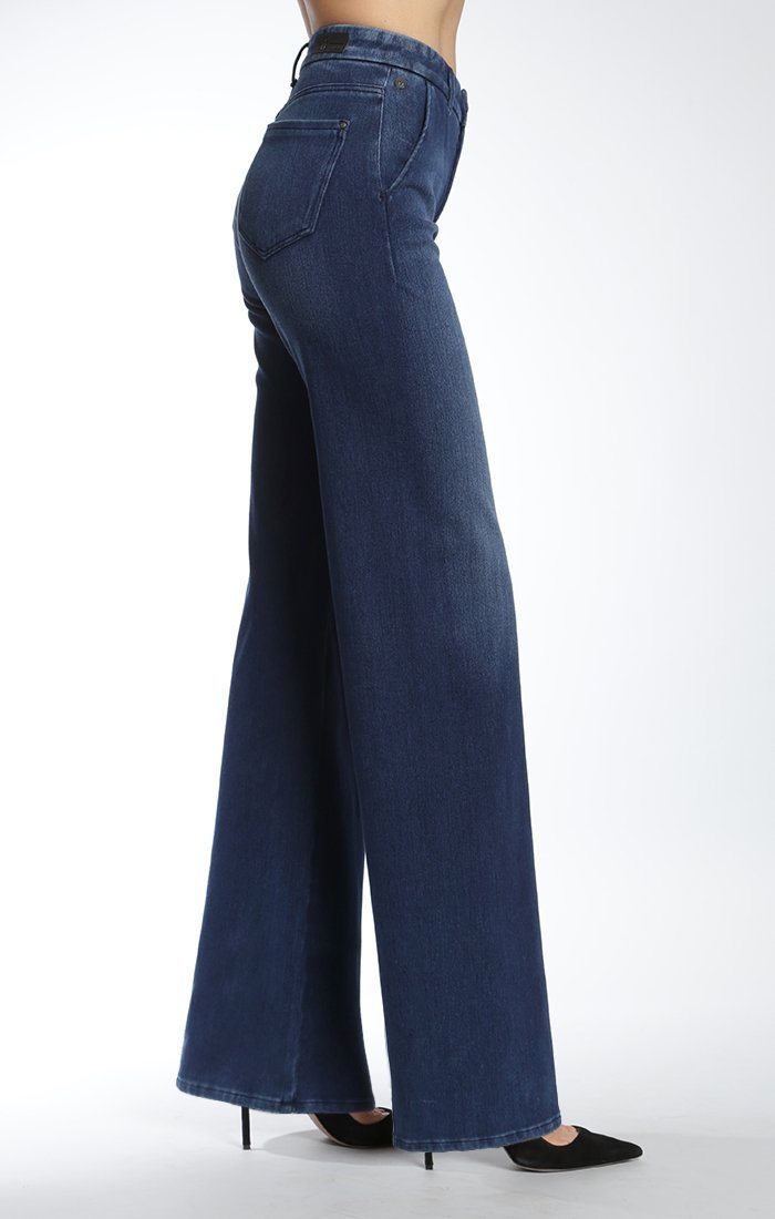 LINDA WIDE LEG IN MID BRUSHED MOVE - Mavi Jeans