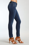 ALEXA SKINNY IN INDIGO BLUE SATEEN - Mavi Jeans