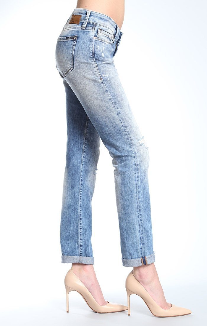 EMMA SLIM BOYFRIEND IN PAINTED ARTIST VINTAGE - Mavi Jeans