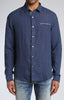 LINEN SLIM FIT SHIRT IN PIN STRIPE - Mavi Jeans